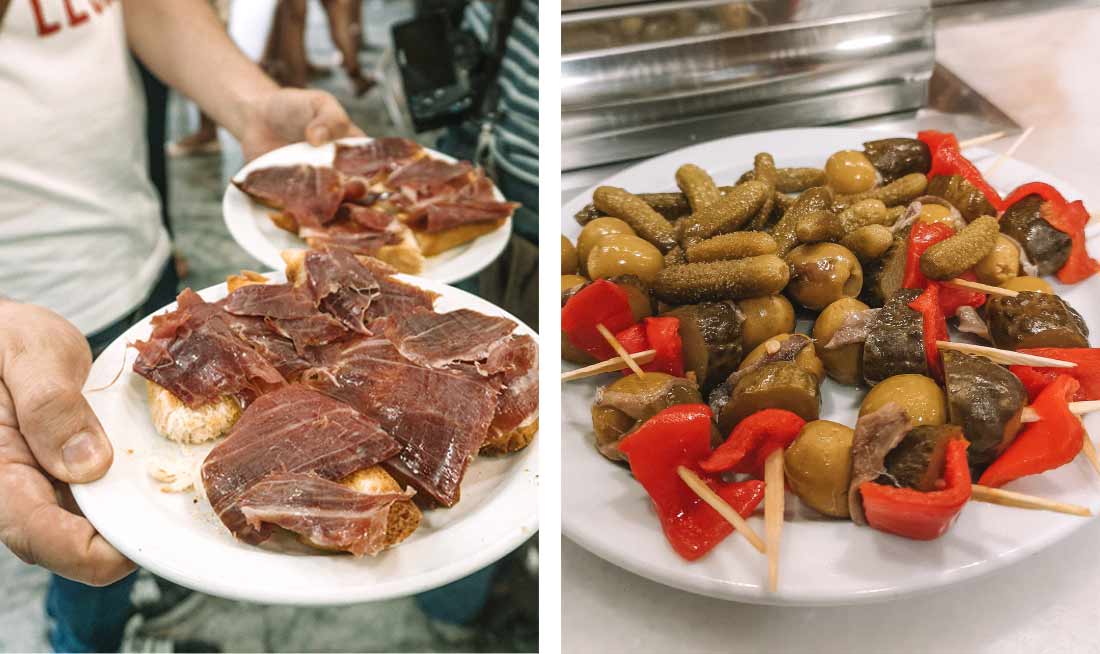 An evening of tapas bar hopping in Madrid | Food Tour | Picoteo | Travel blog