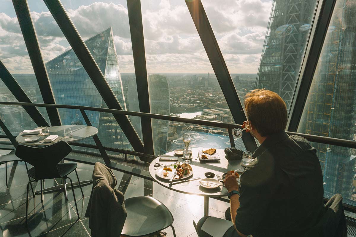Sunday Brunch at the Gherkin, London - a review and photos