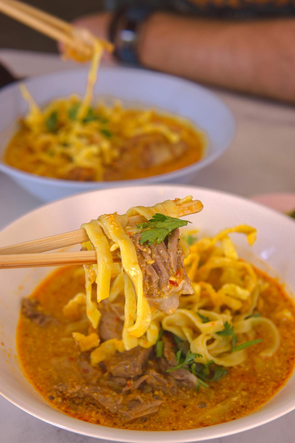 A Chiang Mai food tour - Khao Soi  noodles