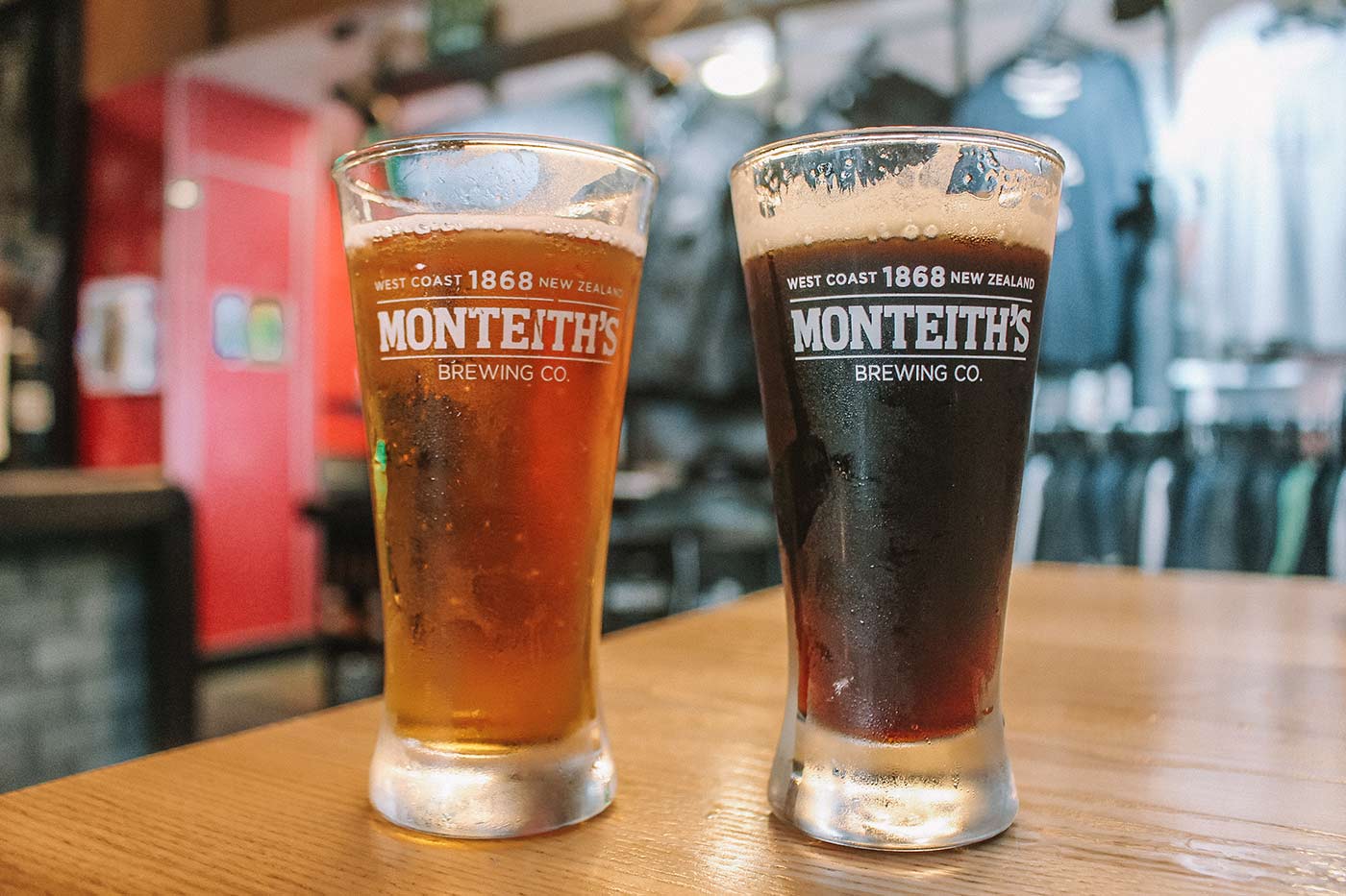 Visiting the Monteiths brewery in Greymouth, New Zealand blog post