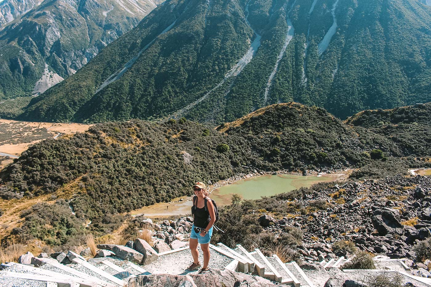 Things to do in Mount Cook, New Zealand blog post | travel guide | Blue Lakes and Tasman Glacier Lake Walk