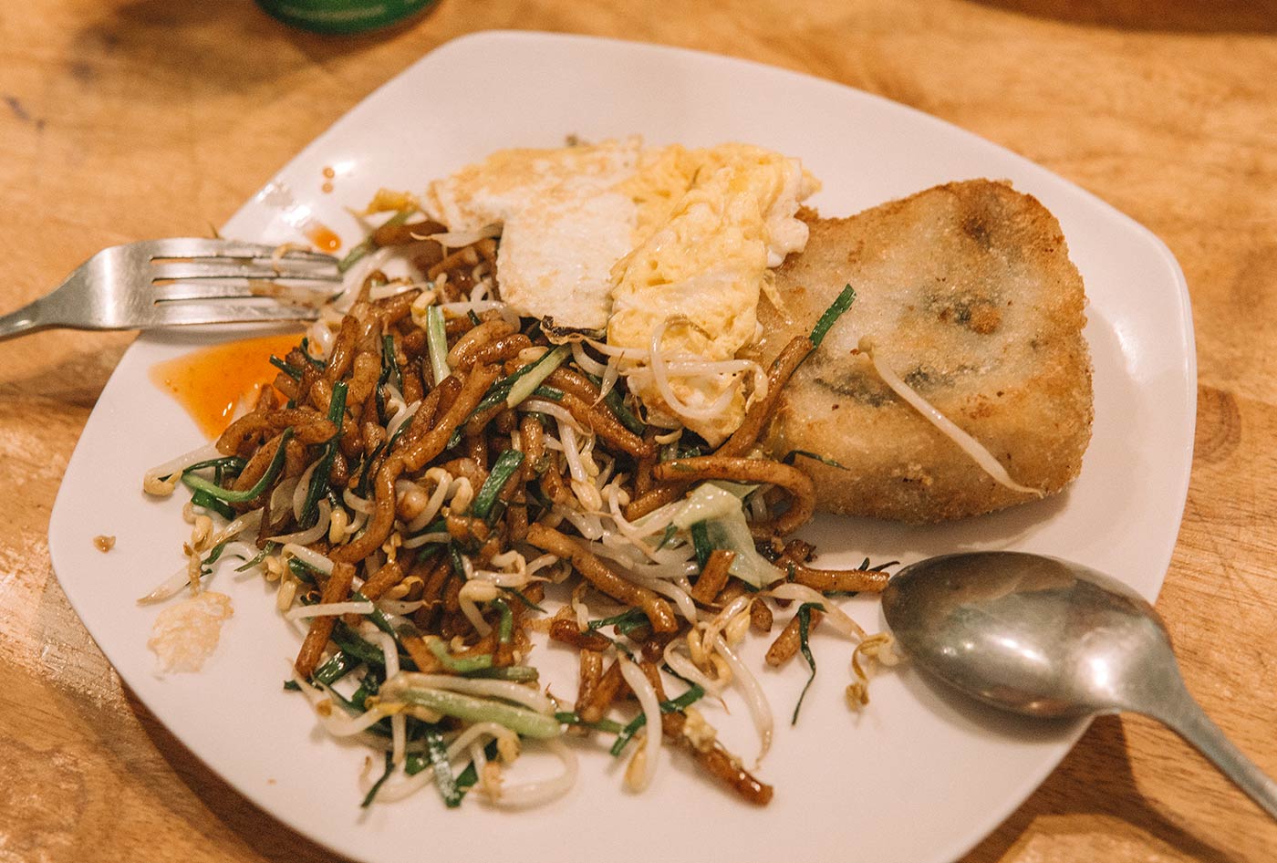 Family Rice Noodle and Chive Cake siem reap