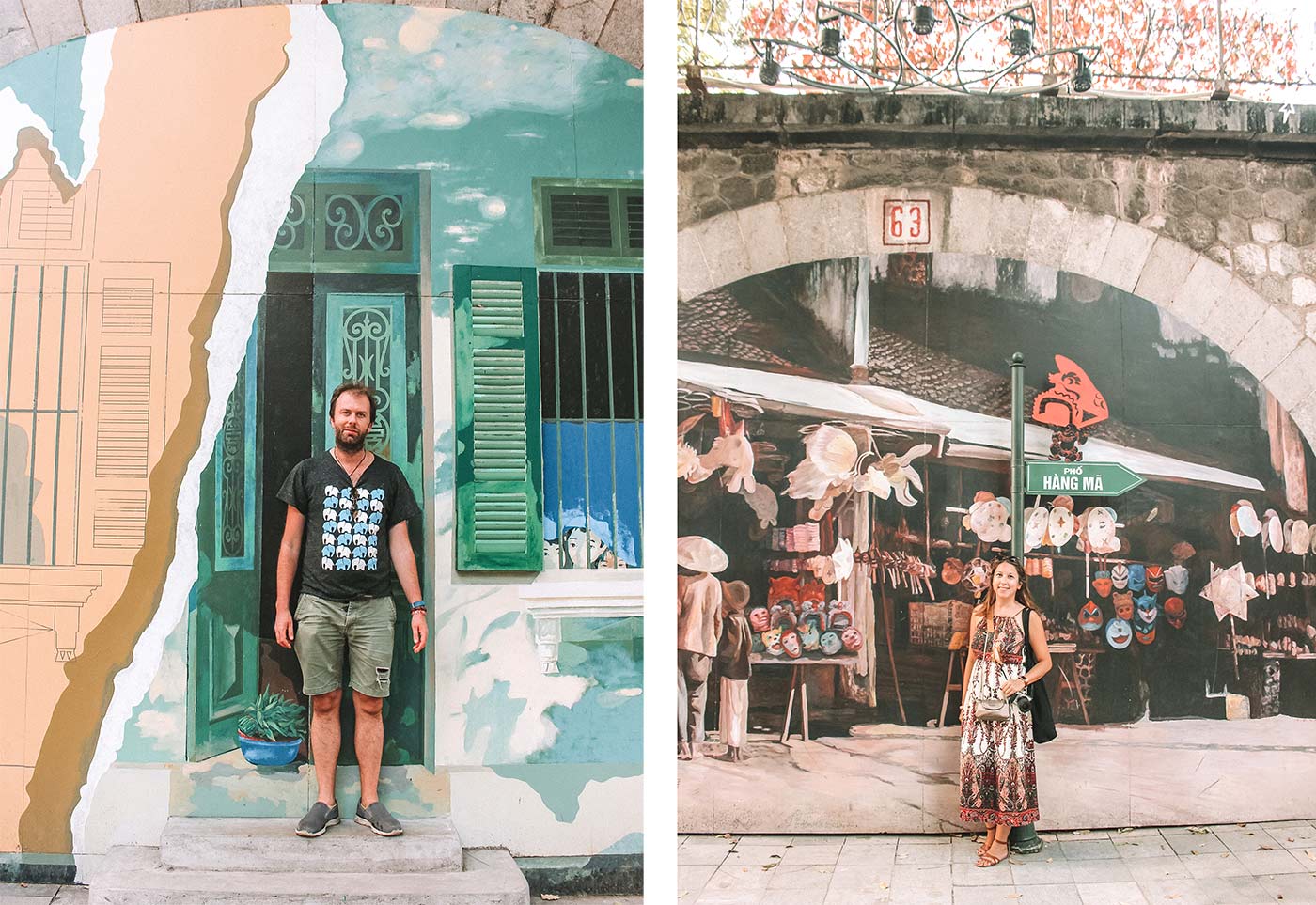 Hanoi Street Art / Trompe-l'œil Murals of Hanoi