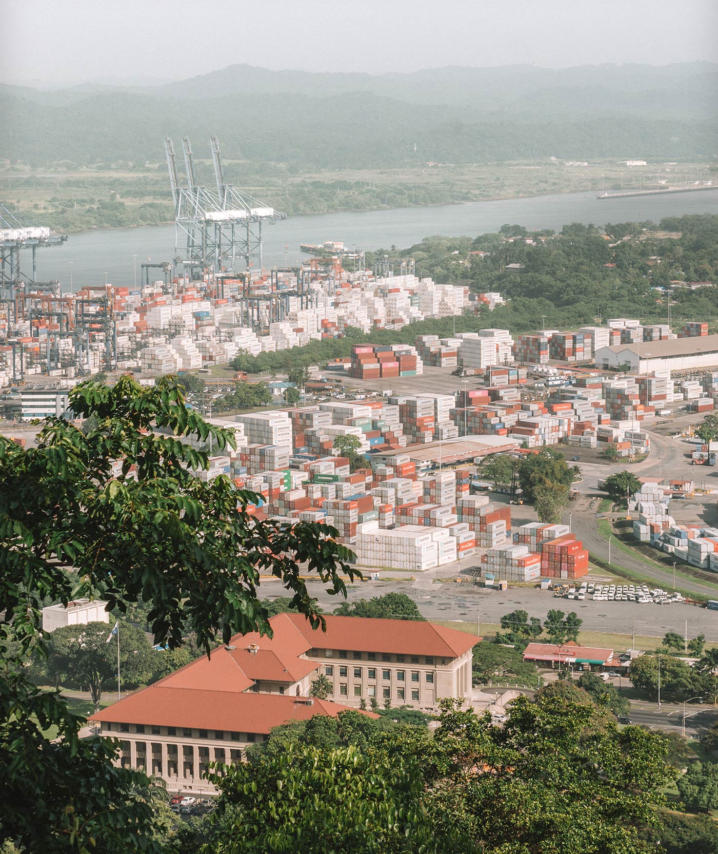 View of canal from Ancon Hill 