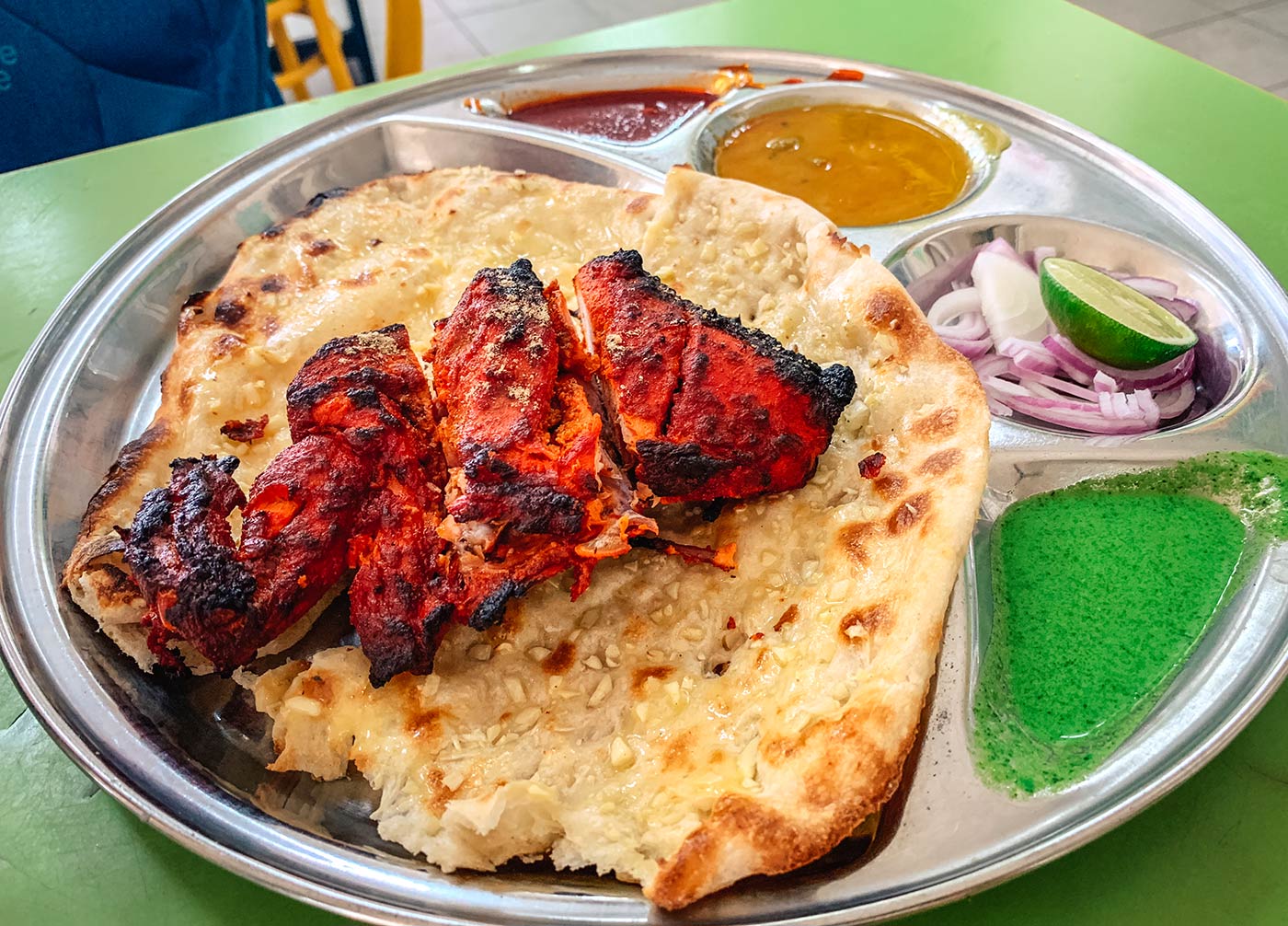 Top foods to try in Georgetown - Penang, Malaysia blog post | Tandoori Chicken and Naan
