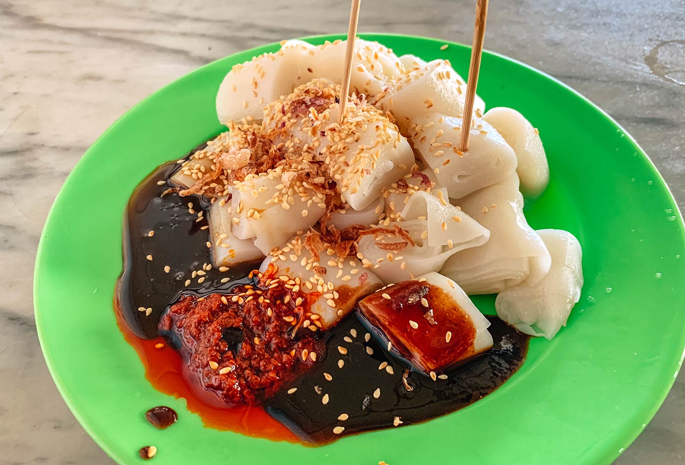 Street foods to try in Penang, Malaysia blog post | Chee Cheong Fun