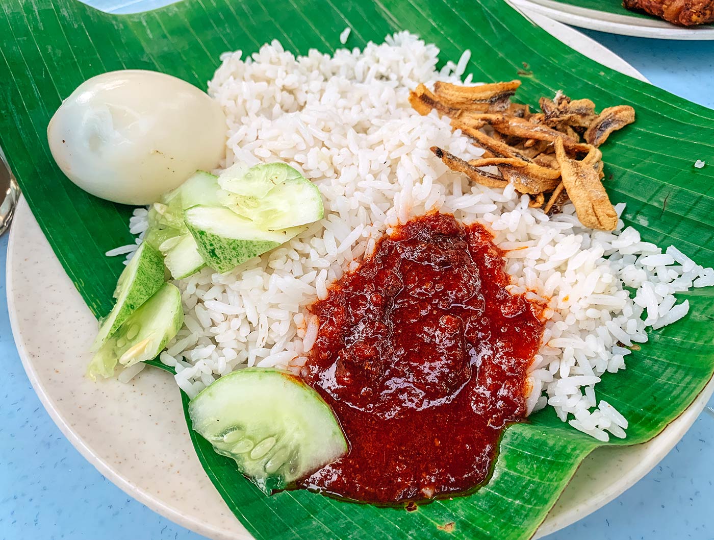 Top foods to try in Georgetown - Penang, Malaysia blog post | Nasi Lemak 