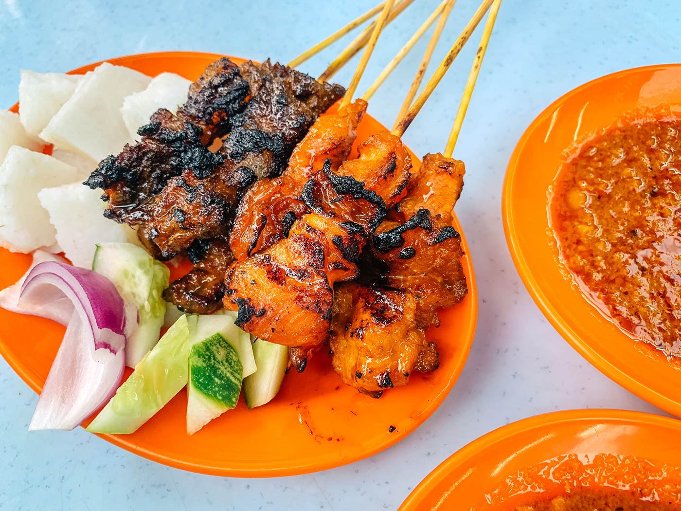 Top foods to try in Georgetown - Penang, Malaysia blog post | Satay