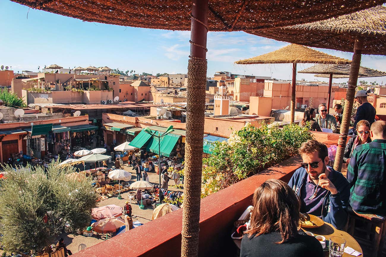 Café Des Épices rooftop cafe Marrakech, Morocco 