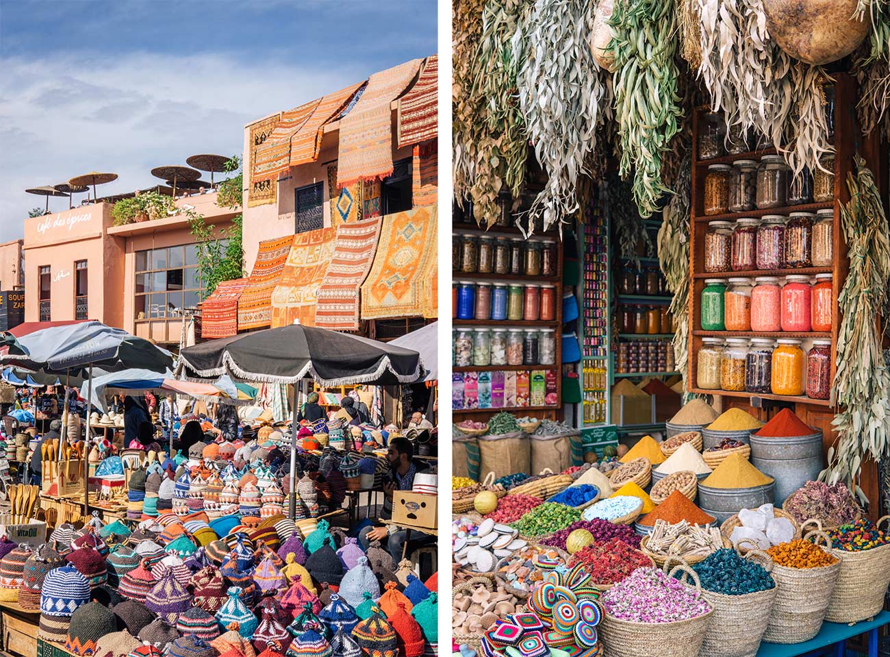 Spice market souks Morocco travel blog post