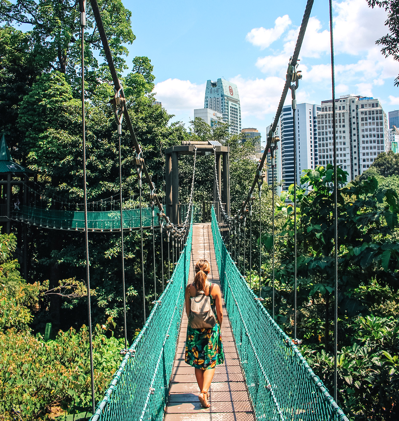 Eco Forest Park suspension bridge in Kuala Lumpur Malaysia | 2 week Malaysia itinerary