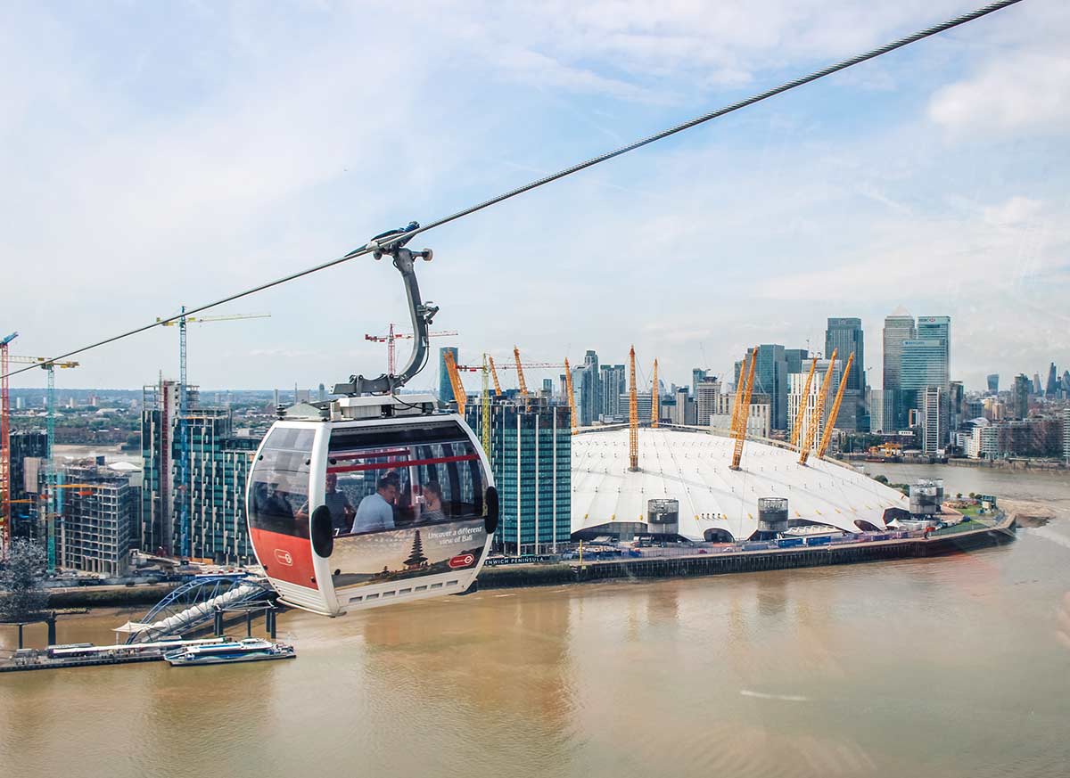 Emirates Air Line cable car East London - travel guide