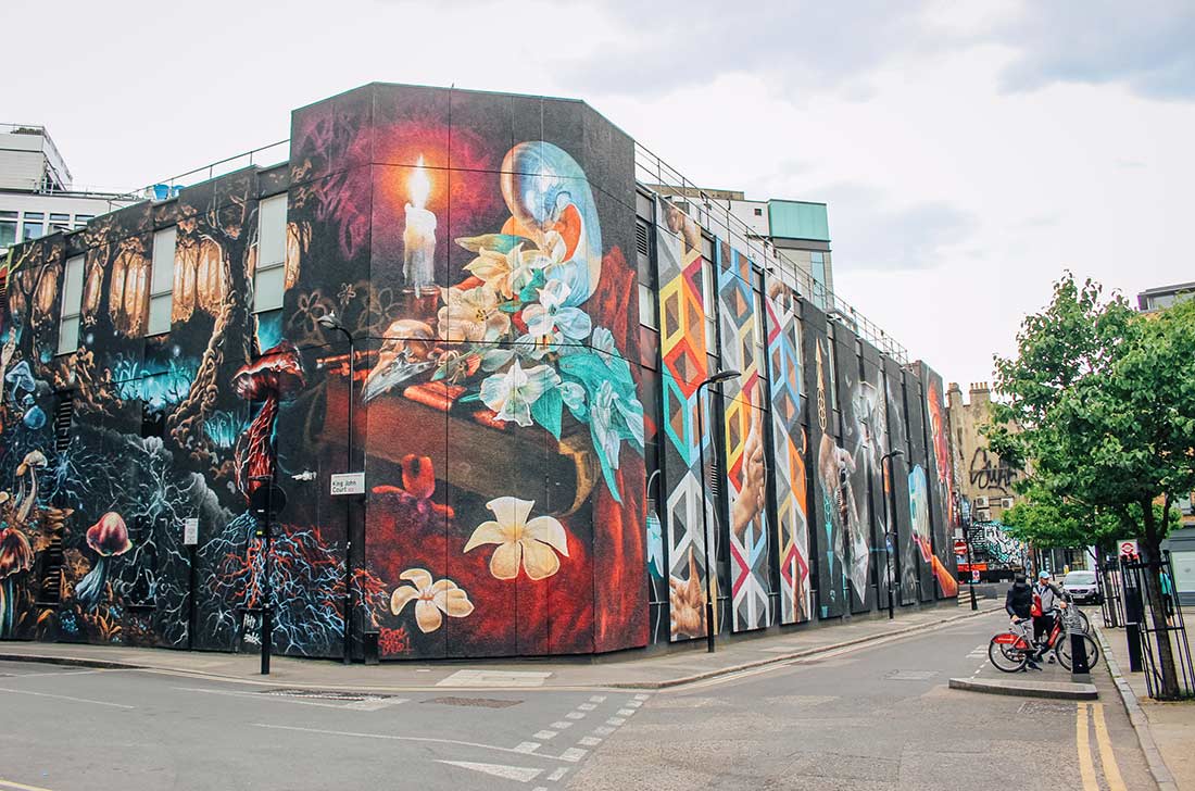 Shoreditch street art in east London guide - with map