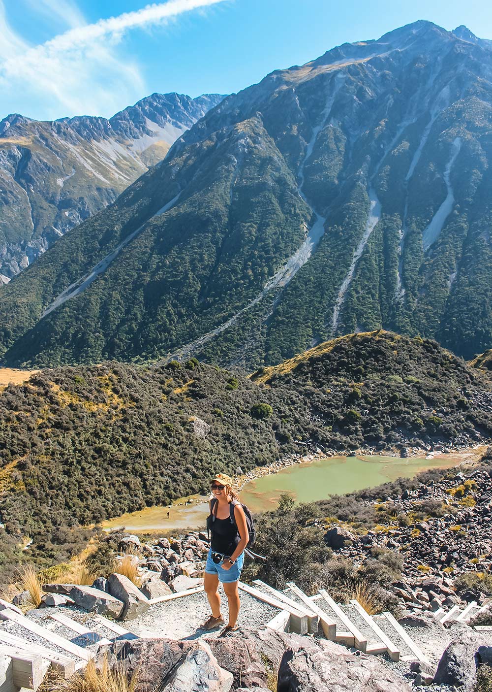 Blue Lakes and Tasman Glacier View walks in Mount Cook
